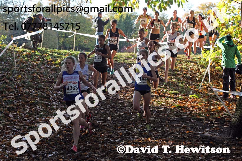 Senior womens National Cross Country Relay, Berry Hill Park, Mansfield. Photo:  David T. Hewitson/Sports for All Pics
